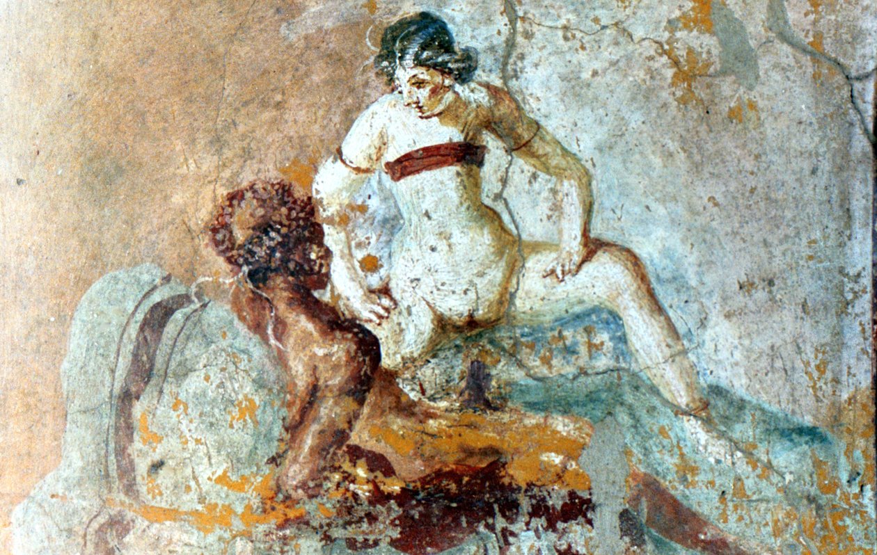 Mural erotyczny, Pompeje, Włochy autorstwa Unbekannt