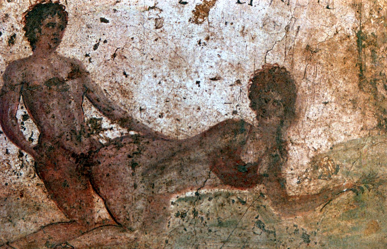 Mural erotyczny, Pompeje, Włochy autorstwa Unbekannt