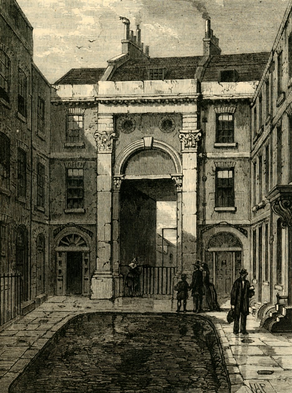 Essex Water Gate, Essex Street, Strand, 1881. autorstwa Unbekannt