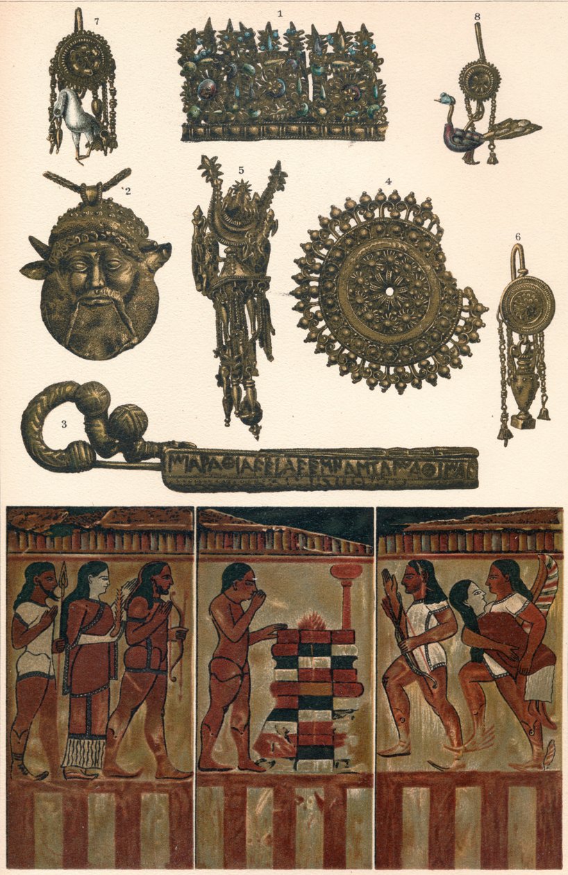 Zabytki etruskie z Clusium, Vulsinii, Vulci i Caere, 500 pne, 1902 autorstwa Unbekannt