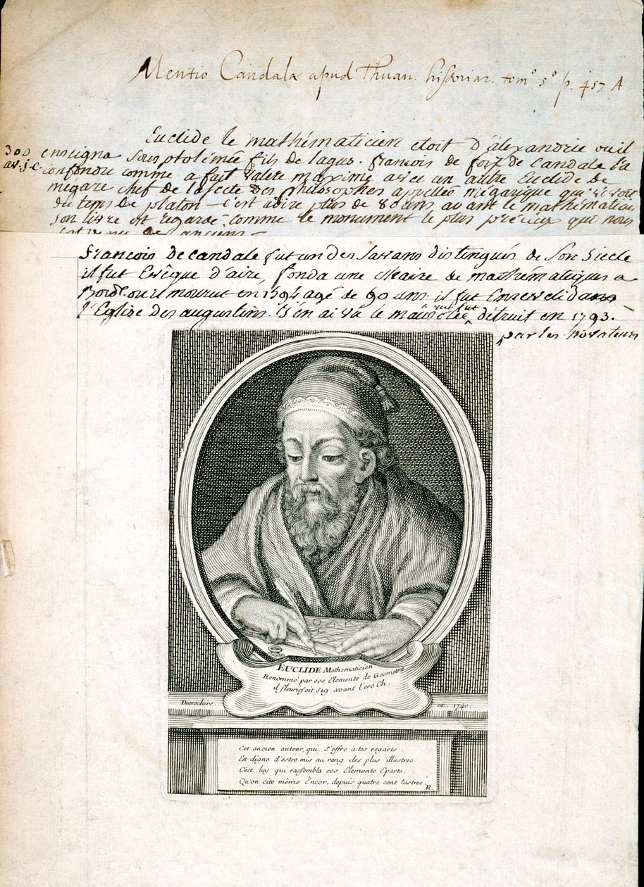Euklides, grecki matematyk, 1740 autorstwa Unbekannt