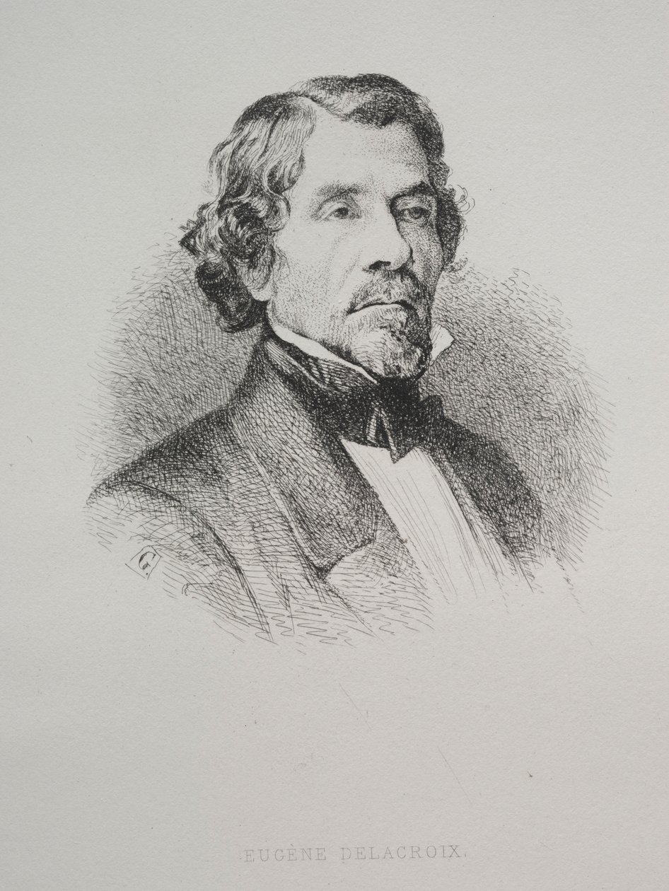 Eugeniusz Delacroix, 1800 rok. autorstwa Unbekannt