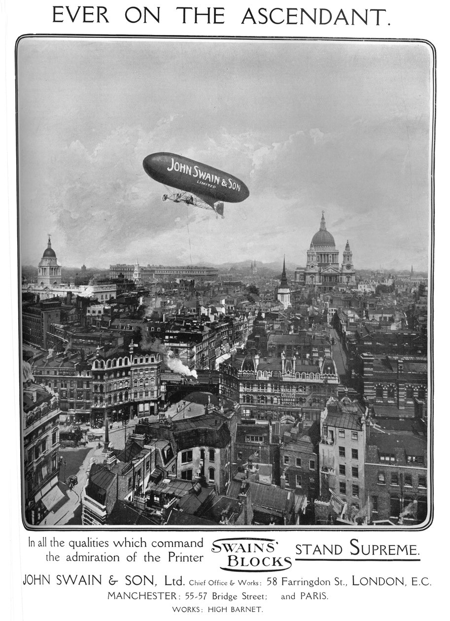 Ever on the Ascendant — reklama John Swain & Son, Ltd., 1909. autorstwa Unbekannt