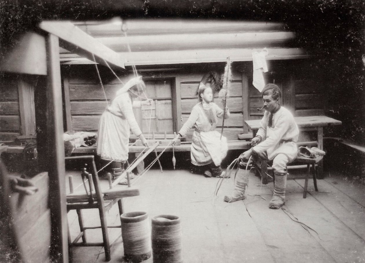 Życie codzienne ludu Mari, Rosja, ok. 1880-c1890 autorstwa Unbekannt