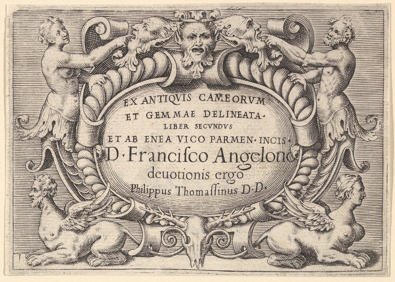 Księga Starożytnych Cameorum i Gemmy nakreślona przez Eneę Vic..., wydana 1599-1622. autorstwa Unbekannt