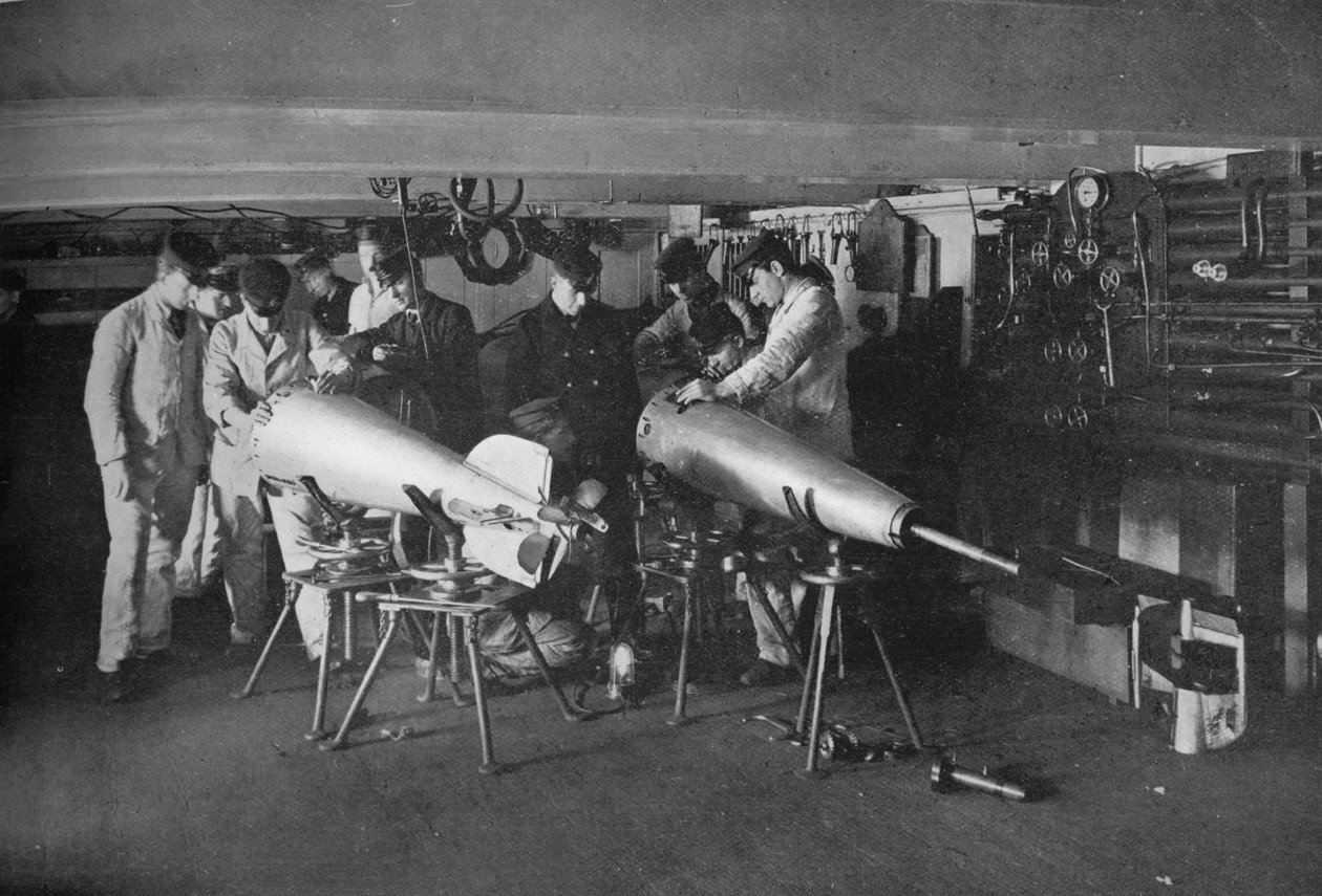 Badanie torpedy, 1914 autorstwa Unbekannt