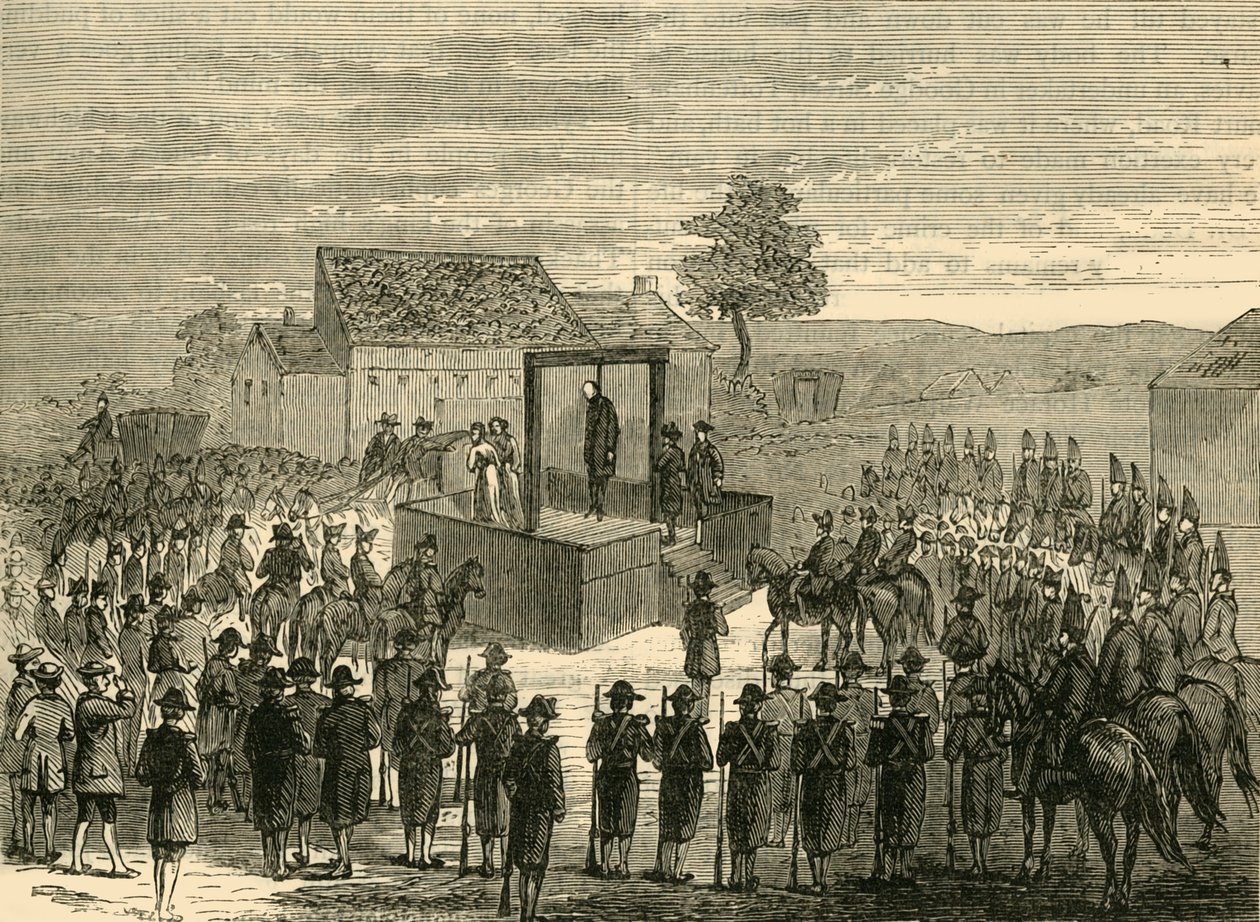 Egzekucja Lorda Ferrersa w Tyburn, 1760, c1876. autorstwa Unbekannt