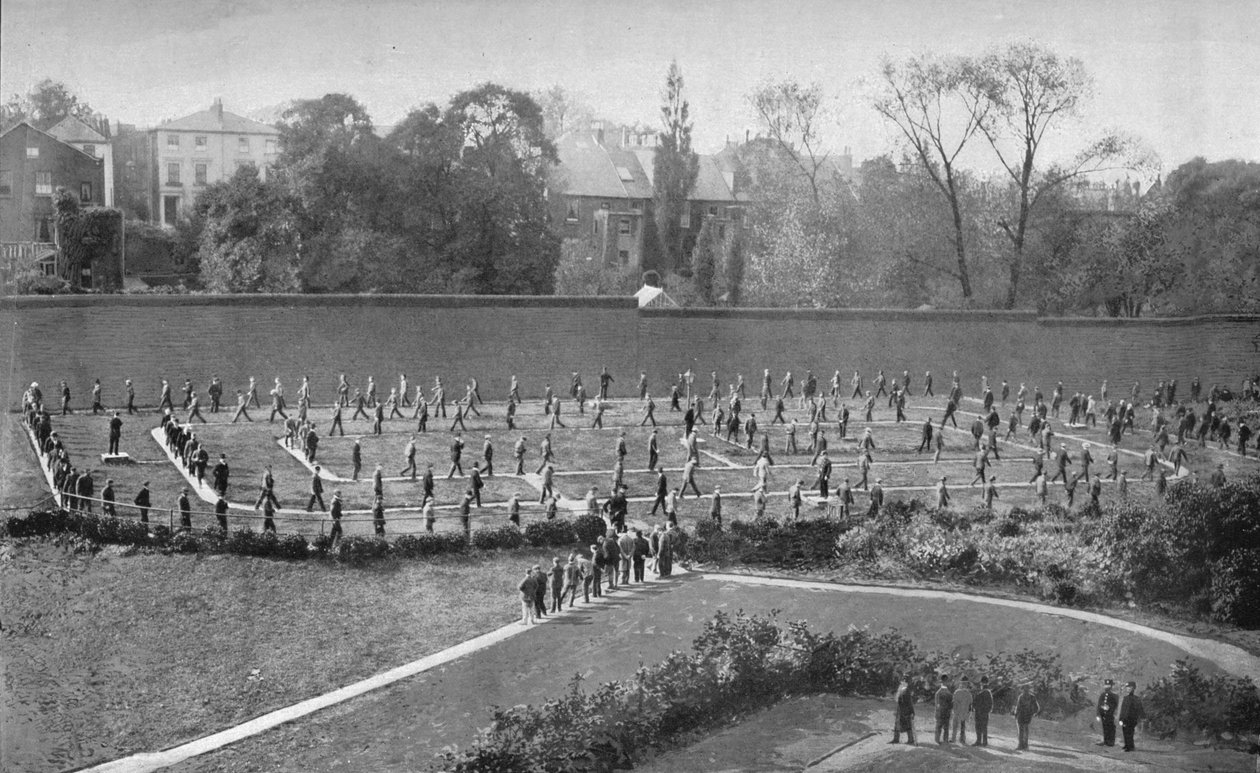Plac ćwiczeń w więzieniu Holloway, Londyn, c1901 1901 autorstwa Unbekannt