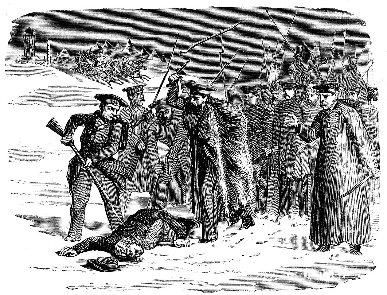 Ukarany wygnany więzień rosyjski, 1874 autorstwa Unbekannt