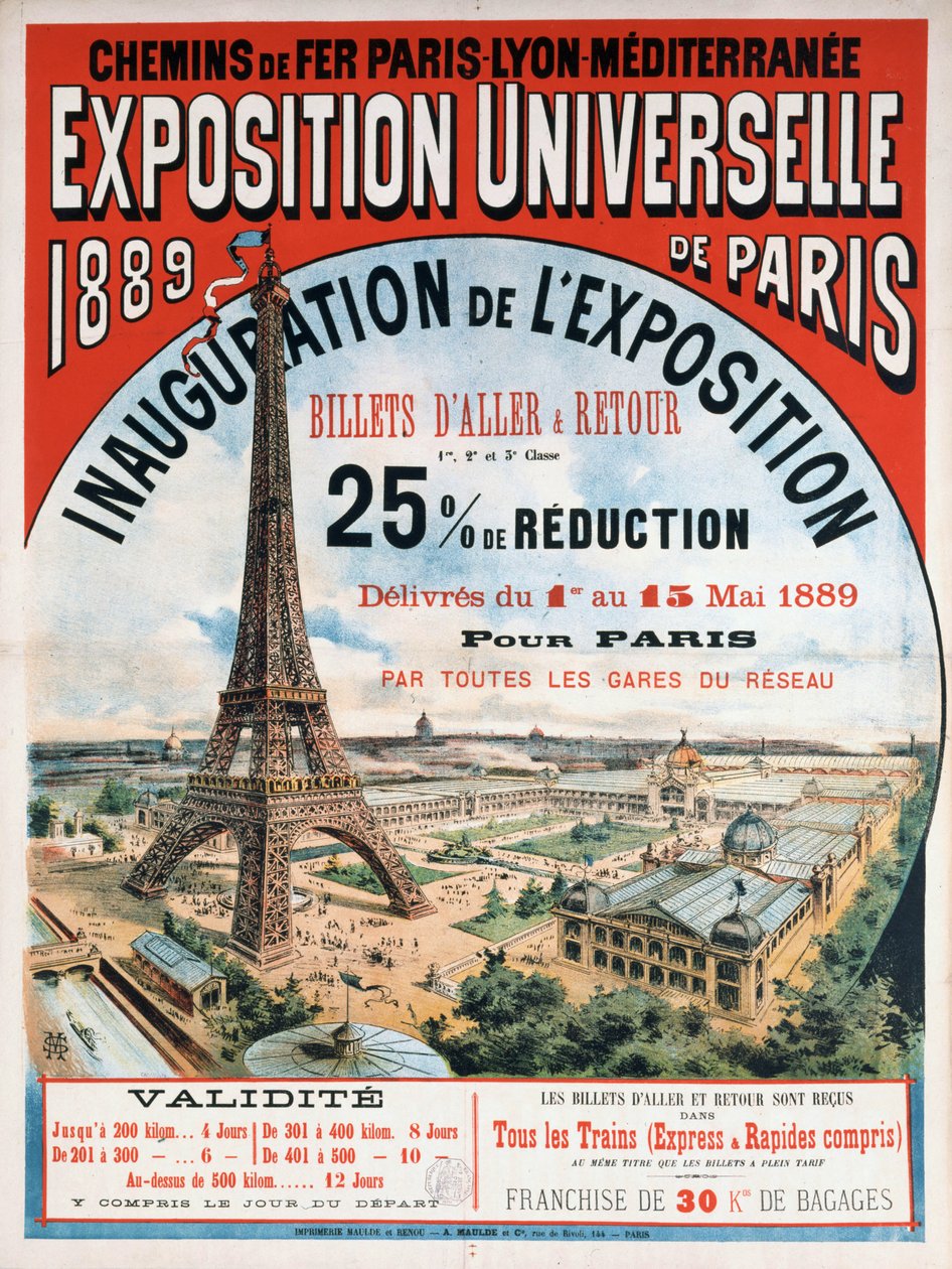 Wystawa Powszechna z 1889, 1889. autorstwa Unbekannt
