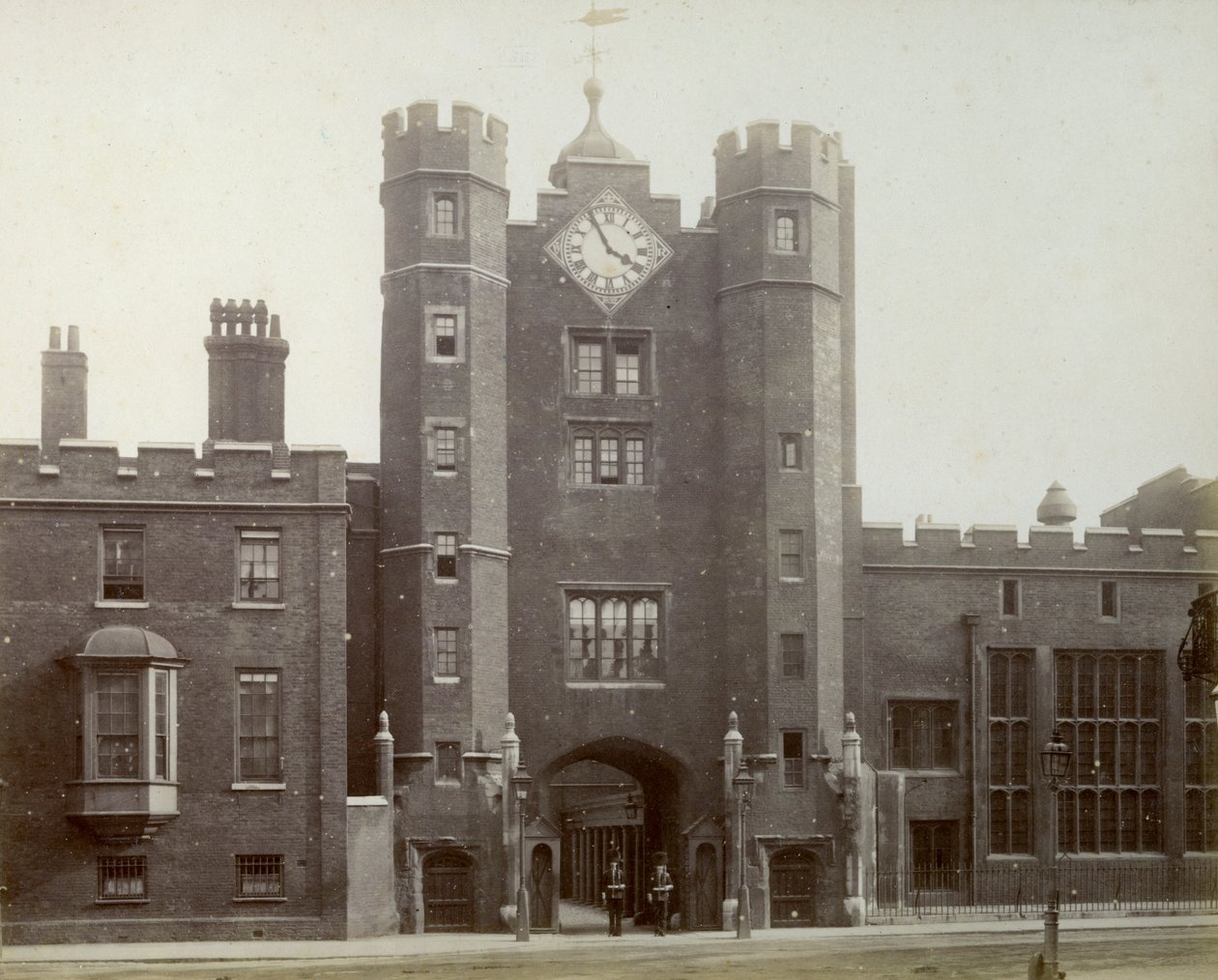 Zewnętrzna część Pałacu św. Jakuba, Londyn, 1887 r. autorstwa Unbekannt