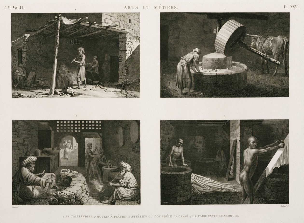 Produkcja, Inne Różne chałupnictwo, Egipt, ok. 1798 autorstwa Unbekannt