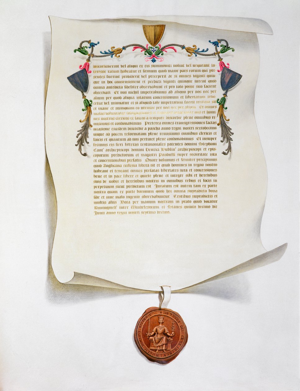 Wydanie faksymilowe Magna Carta, karta angielska, 1215 1816 autorstwa Unbekannt