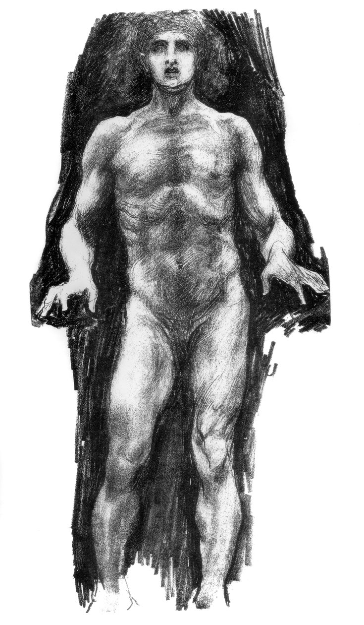 Faksymile ze szkicownika Huberta Herkomera, c1880-1882 autorstwa Unbekannt