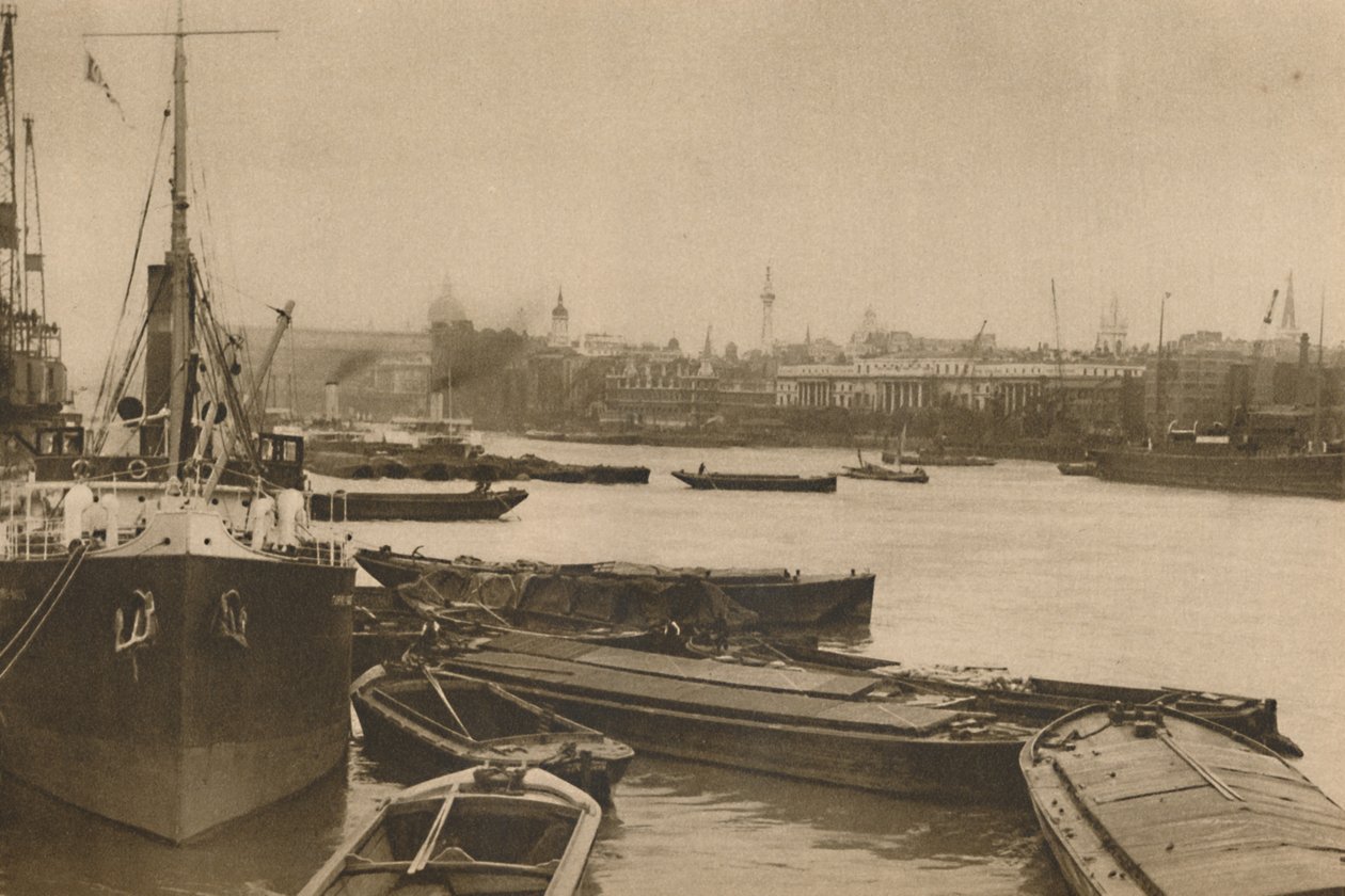 Wierne statki, które służą Londynowi potrzebują: basen od Custom House do Billingsgate, c1935. autorstwa Unbekannt