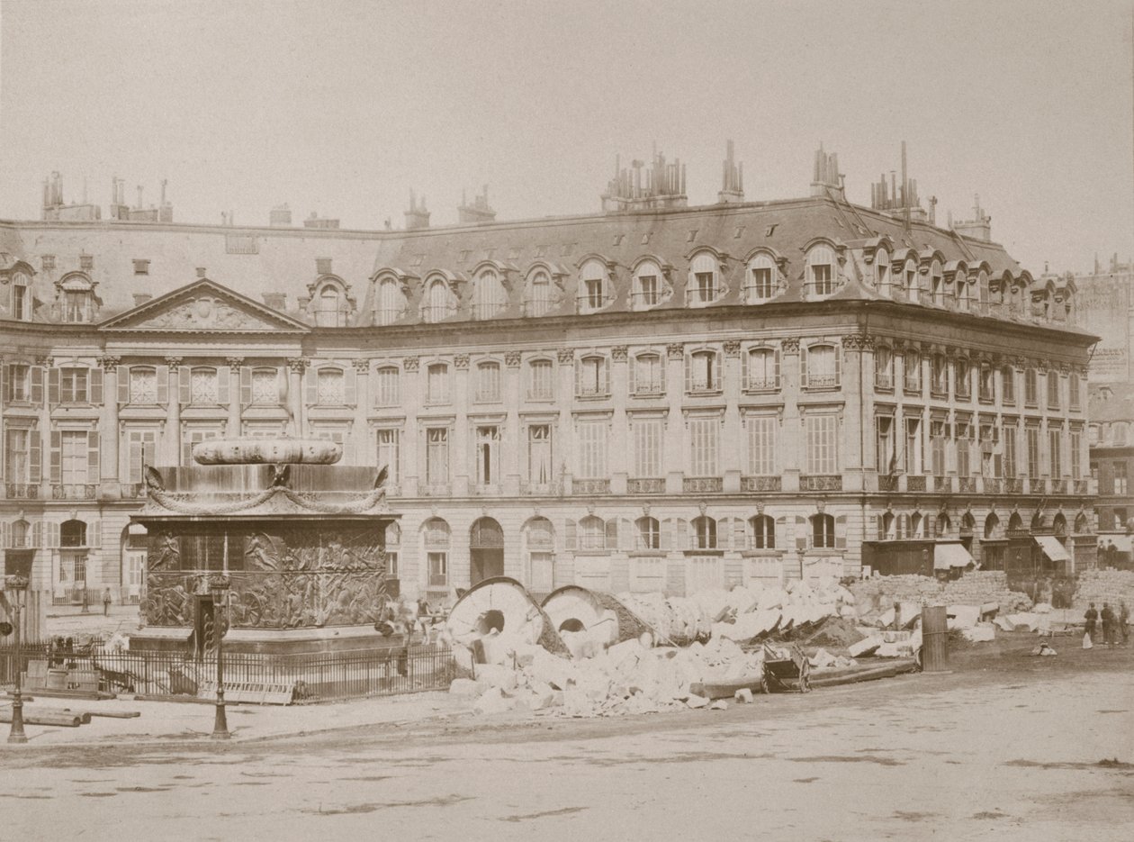 Upadła kolumna, Place Vendome, Paryż, 1871 autorstwa Unbekannt