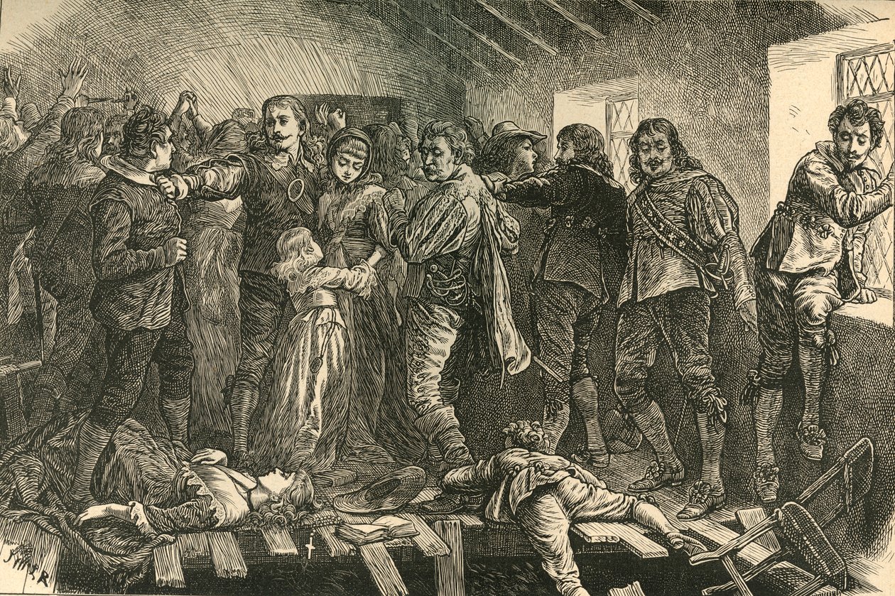 Upadek kaplicy w Blackfriars, 1623, 1897. autorstwa Unbekannt