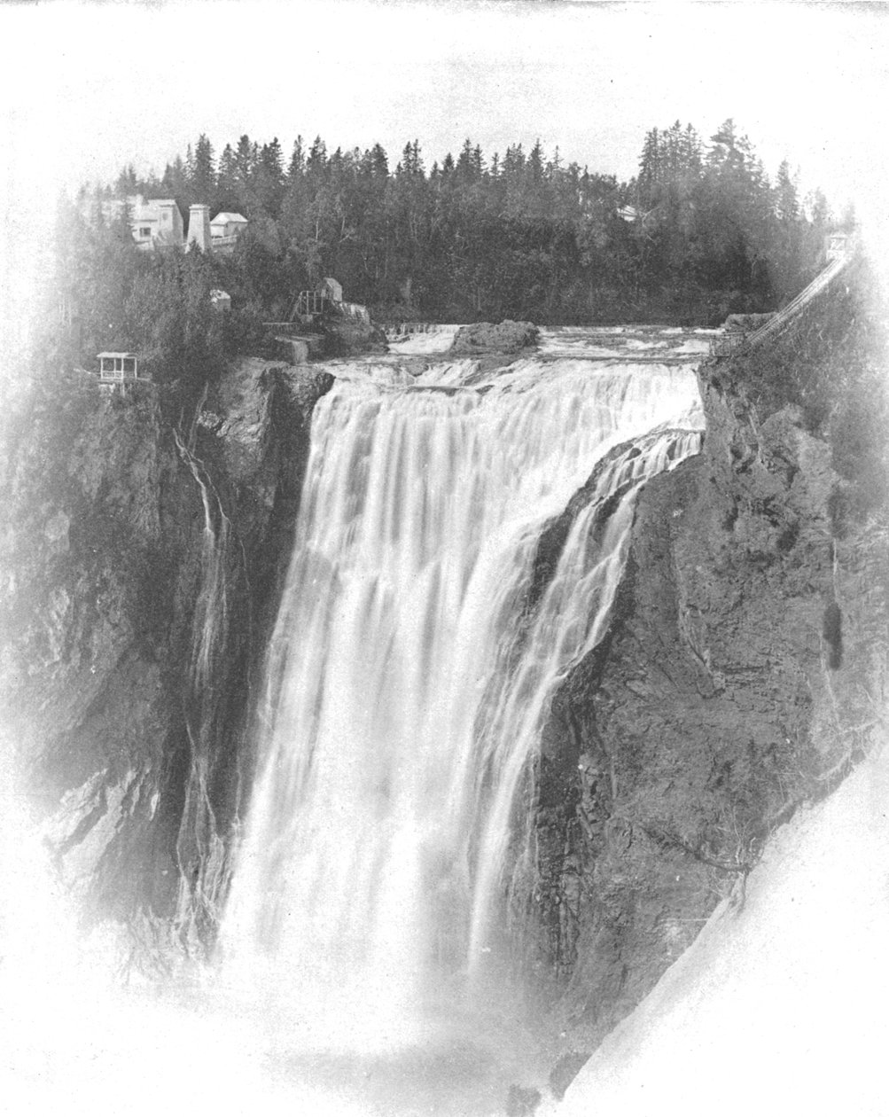 Falls of Montmorency, Quebec, Kanada, ok. 1900. autorstwa Unbekannt
