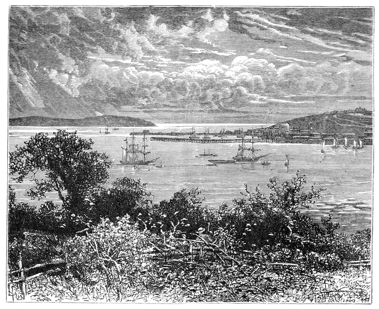 Port Falmouth, Kornwalia, Anglia, 1900 autorstwa Unbekannt