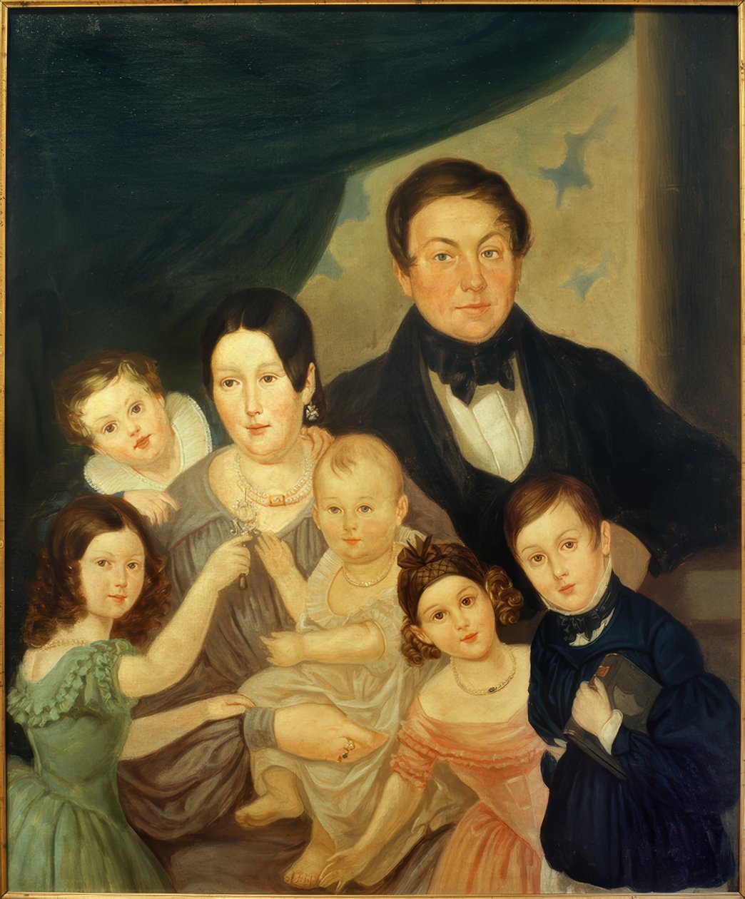 Portret rodzinny Johanna von Liebieg autorstwa Unbekannt