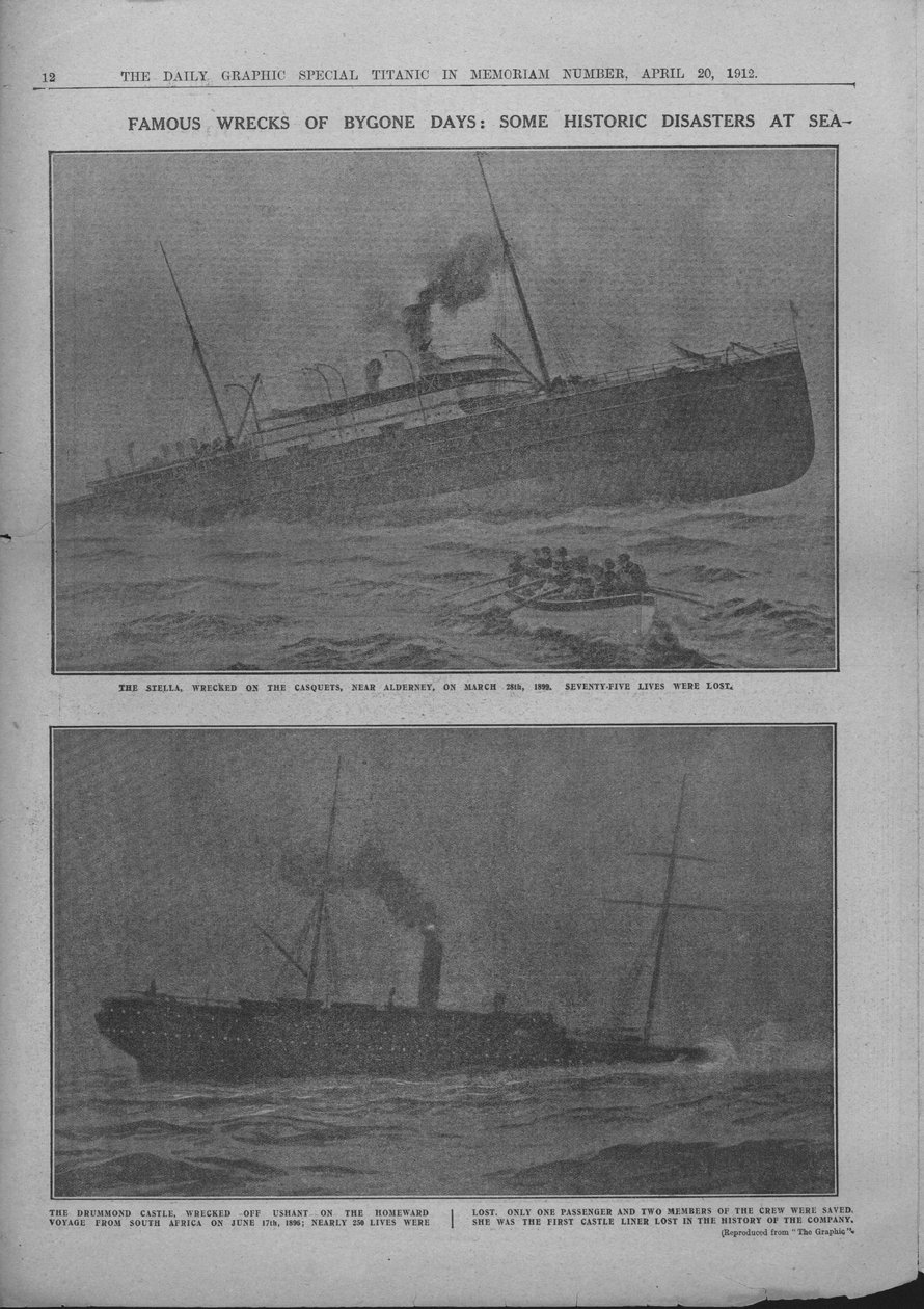 Słynne wraki minionych dni: niektóre historyczne katastrofy na morzu, 20 kwietnia 1912 r. autorstwa Unbekannt