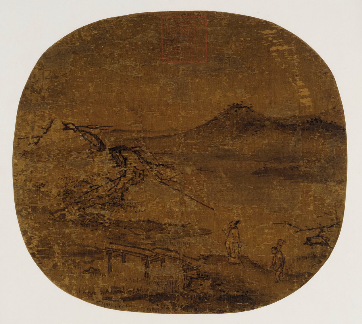 Wachlarz zamontowany jak kartka albumu, dynastia Ming, 1368-1644. autorstwa Unbekannt
