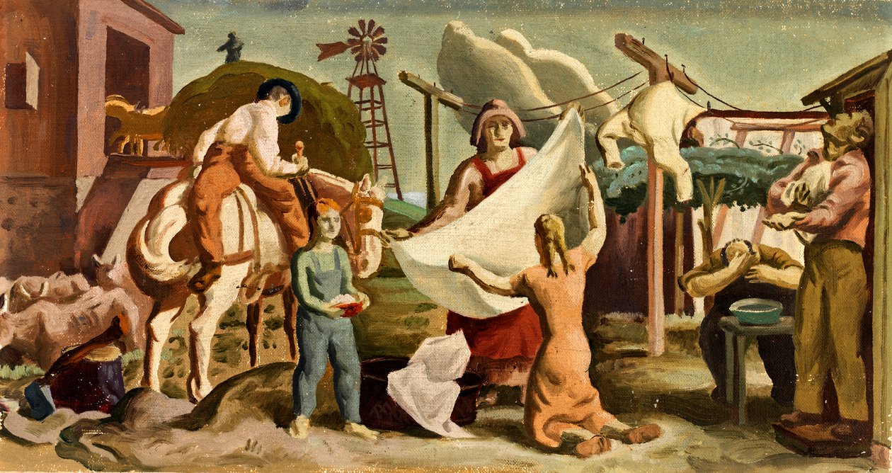 Studium ścienne Farm Life, ca. 1933-1943. autorstwa Unbekannt