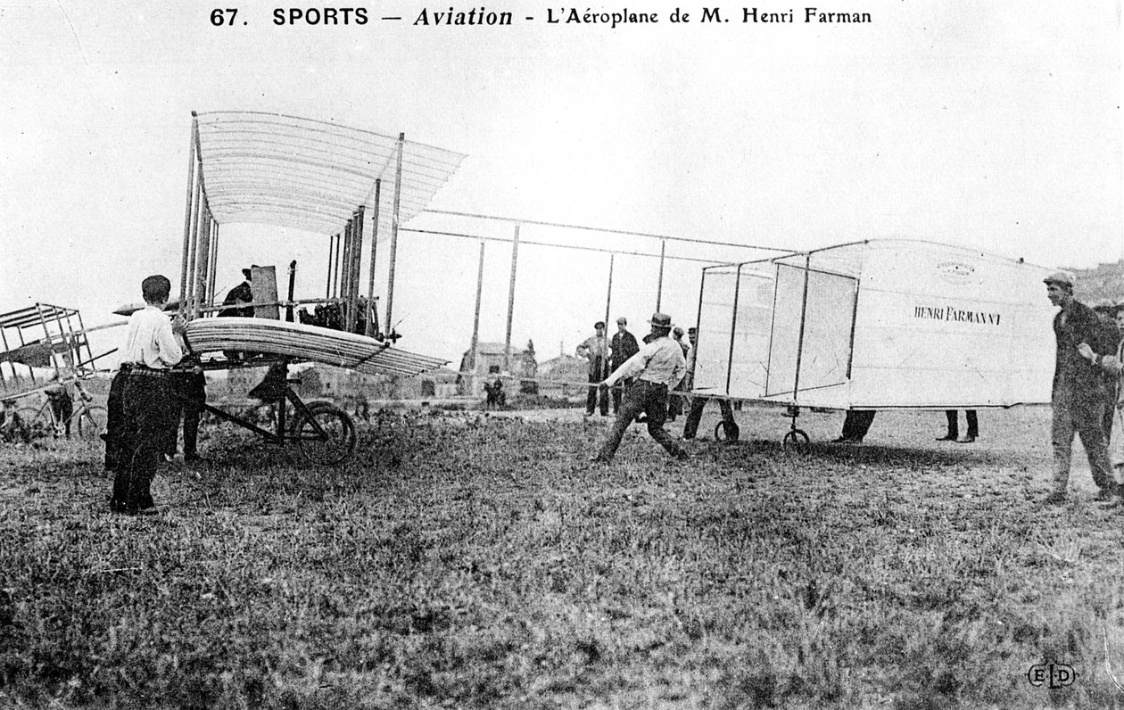 Dwupłatowiec Farman nr 1, c1912 autorstwa Unbekannt