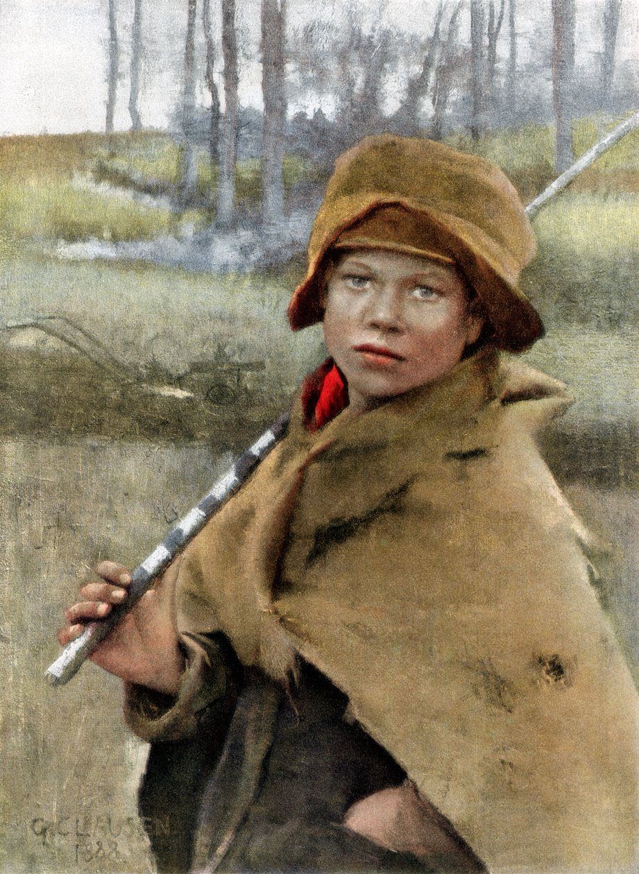 Chłopiec z farmy, 1889 autorstwa Unbekannt