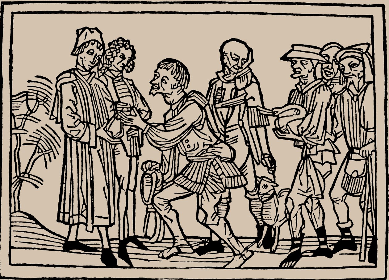 Rolnicy w dostarczaniu podatków właścicielom ziemskim, 1479 r. autorstwa Unbekannt