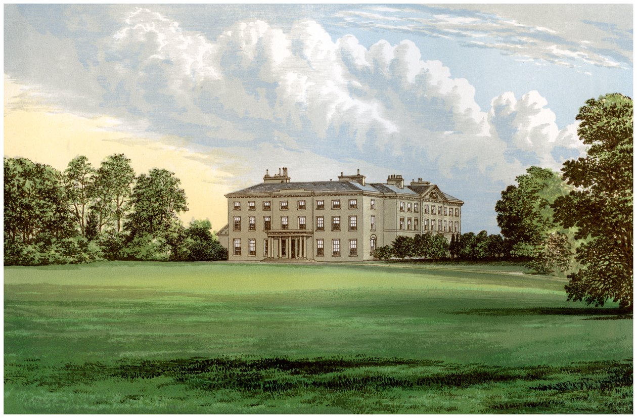 Farnham Lodge, hrabstwo Cavan, Irlandia, dom Lorda Farnhama, ok. 1880 r autorstwa Unbekannt