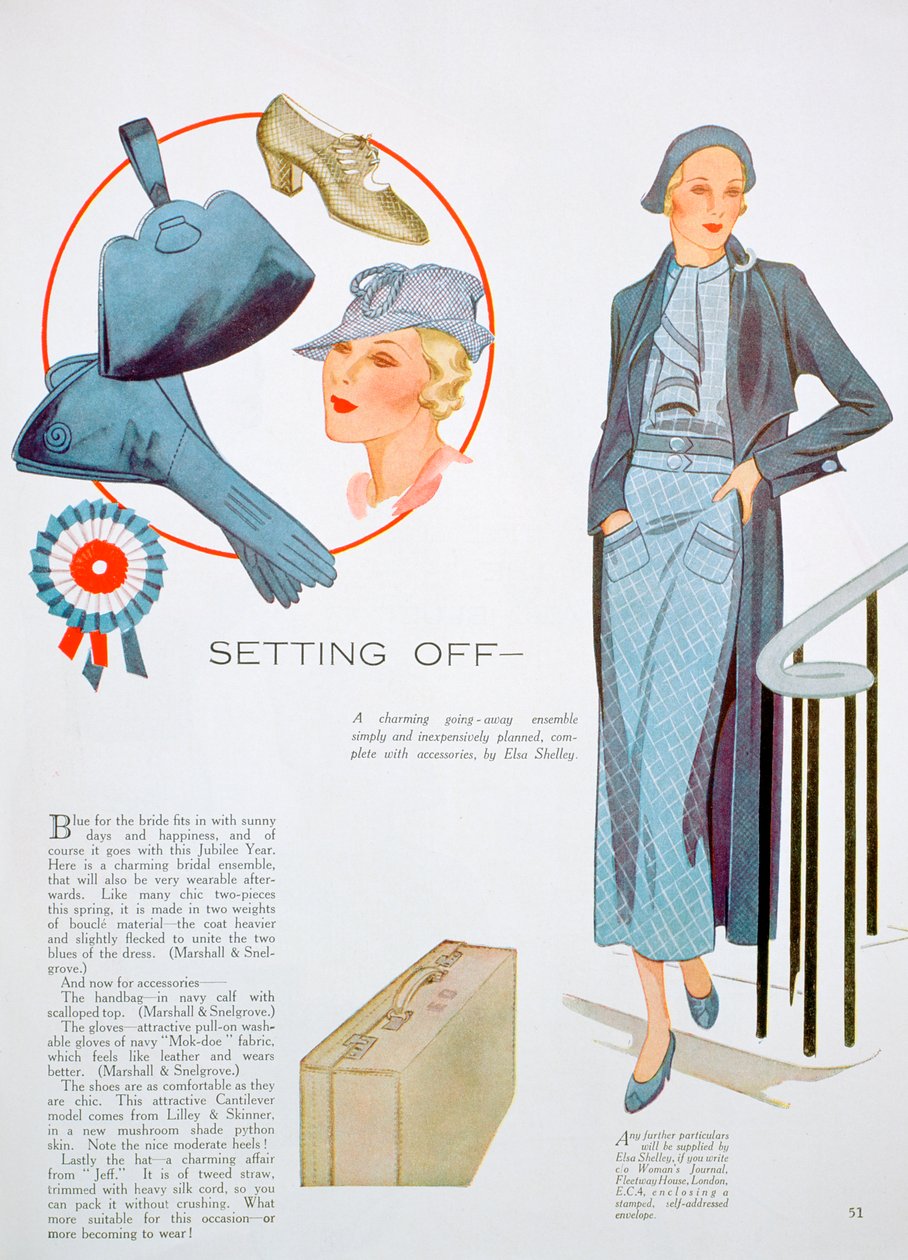Ilustracja mody, 1935 autorstwa Unbekannt
