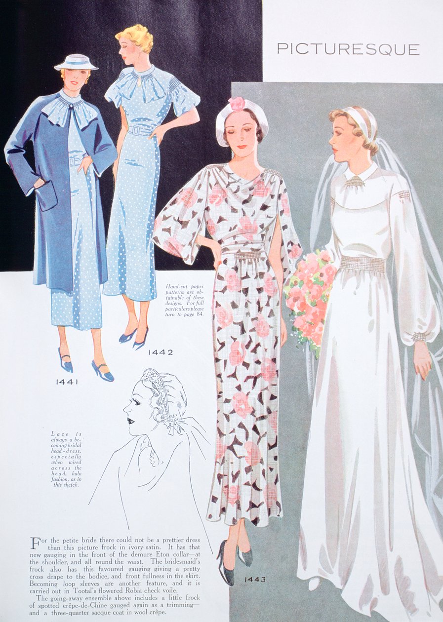 Ilustracja mody, 1935 autorstwa Unbekannt