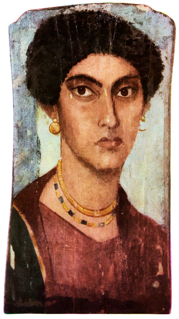 Portret fajumski, starożytny Egipcjanin, okres rzymski, ok. 200 AD 1956. autorstwa Unbekannt