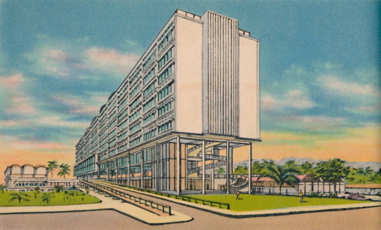 Budynek Federalny w Centrum Obywatelskim, Barranquilla, c1940 autorstwa Unbekannt