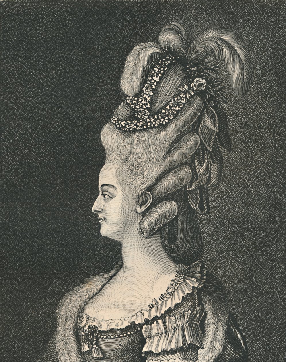 Kobiece nakrycie głowy: Maria Antonina, 1783, 1886 autorstwa Unbekannt