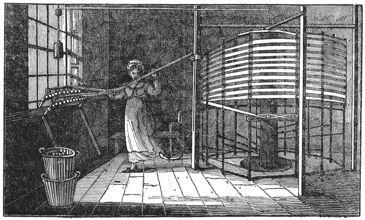 Jedwabiarka, Spitalfields, Londyn, 1833 autorstwa Unbekannt