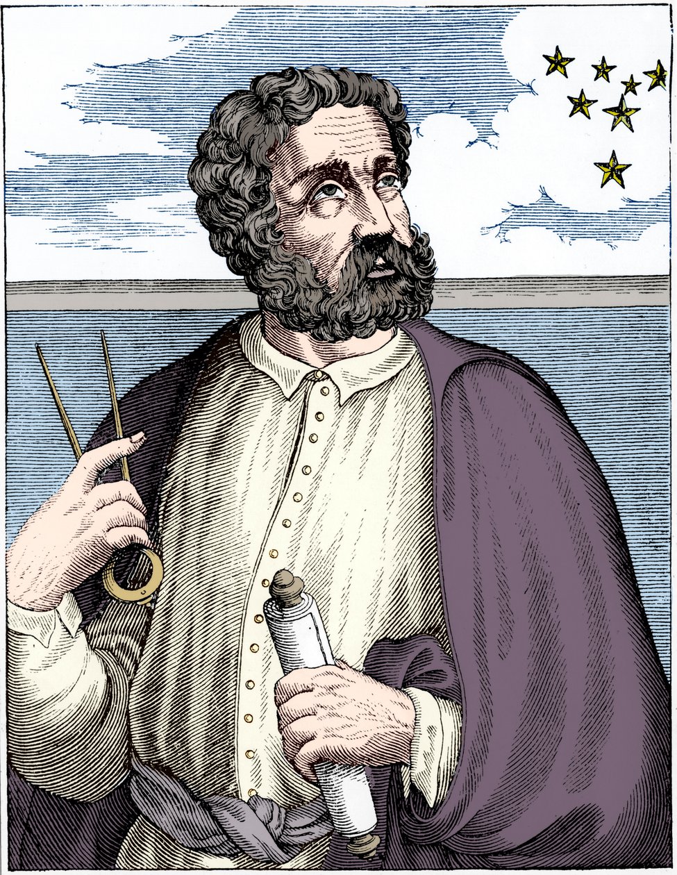 Ferdinand Magellan c1480-c1521, portugalski nawigator. autorstwa Unbekannt