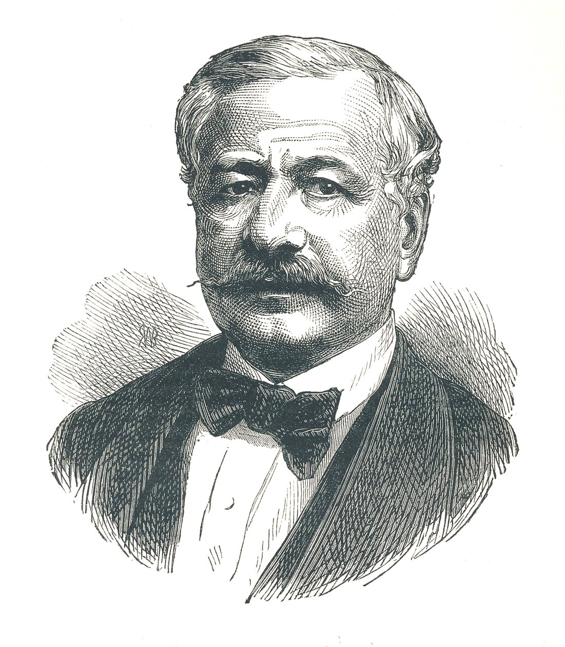 Ferdinand de Lesseps, francuski dyplomata, a później twórca Kanału Sueskiego, 1893. autorstwa Unbekannt
