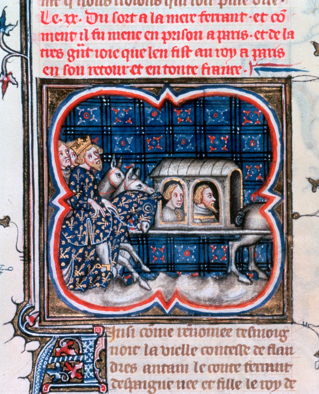 Fernando Portugalii wzięty do niewoli, c1212, 1375-1379 autorstwa Unbekannt