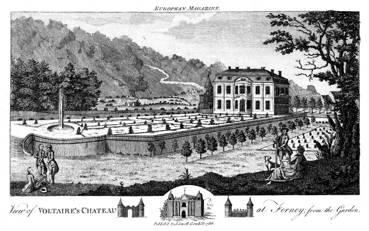 Ferney koło Genewy, Szwajcaria, 1786 autorstwa Unbekannt
