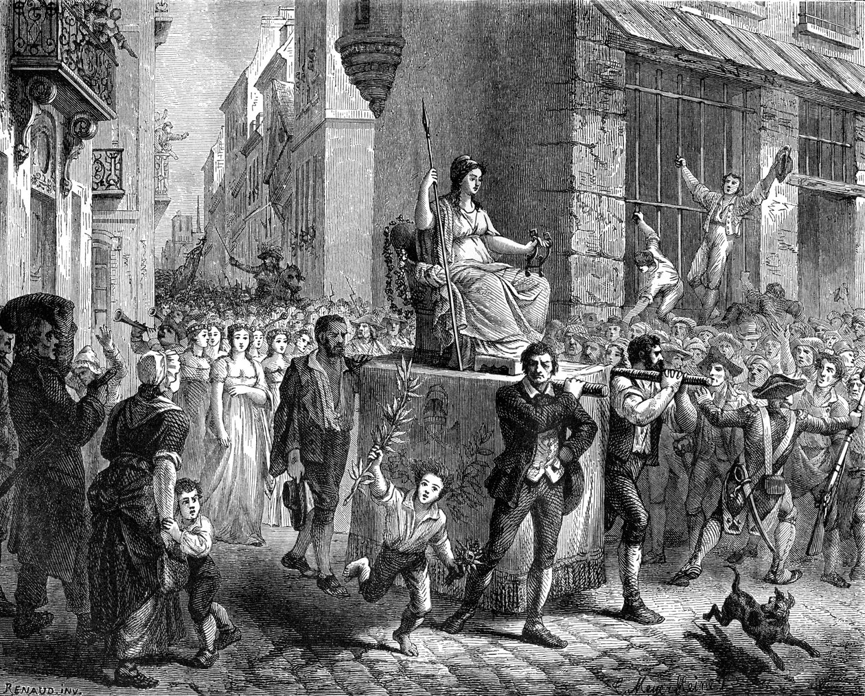 Festiwal Rozumu, Paryż, 1793 1882-1884 autorstwa Unbekannt