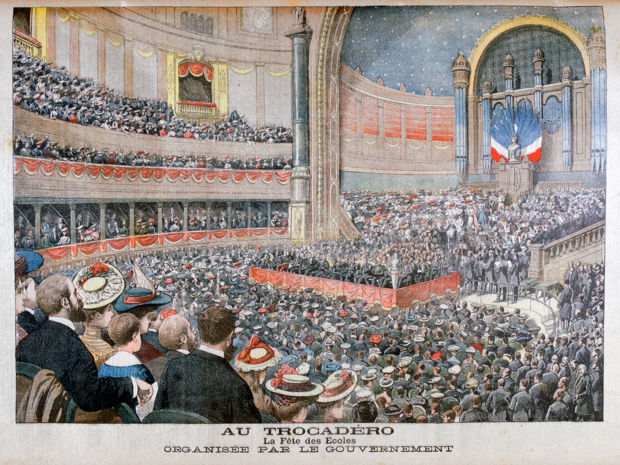 Festiwal Szkół Państwowych organizowany przez Rząd na Trocadero w Paryżu, 1904 autorstwa Unbekannt