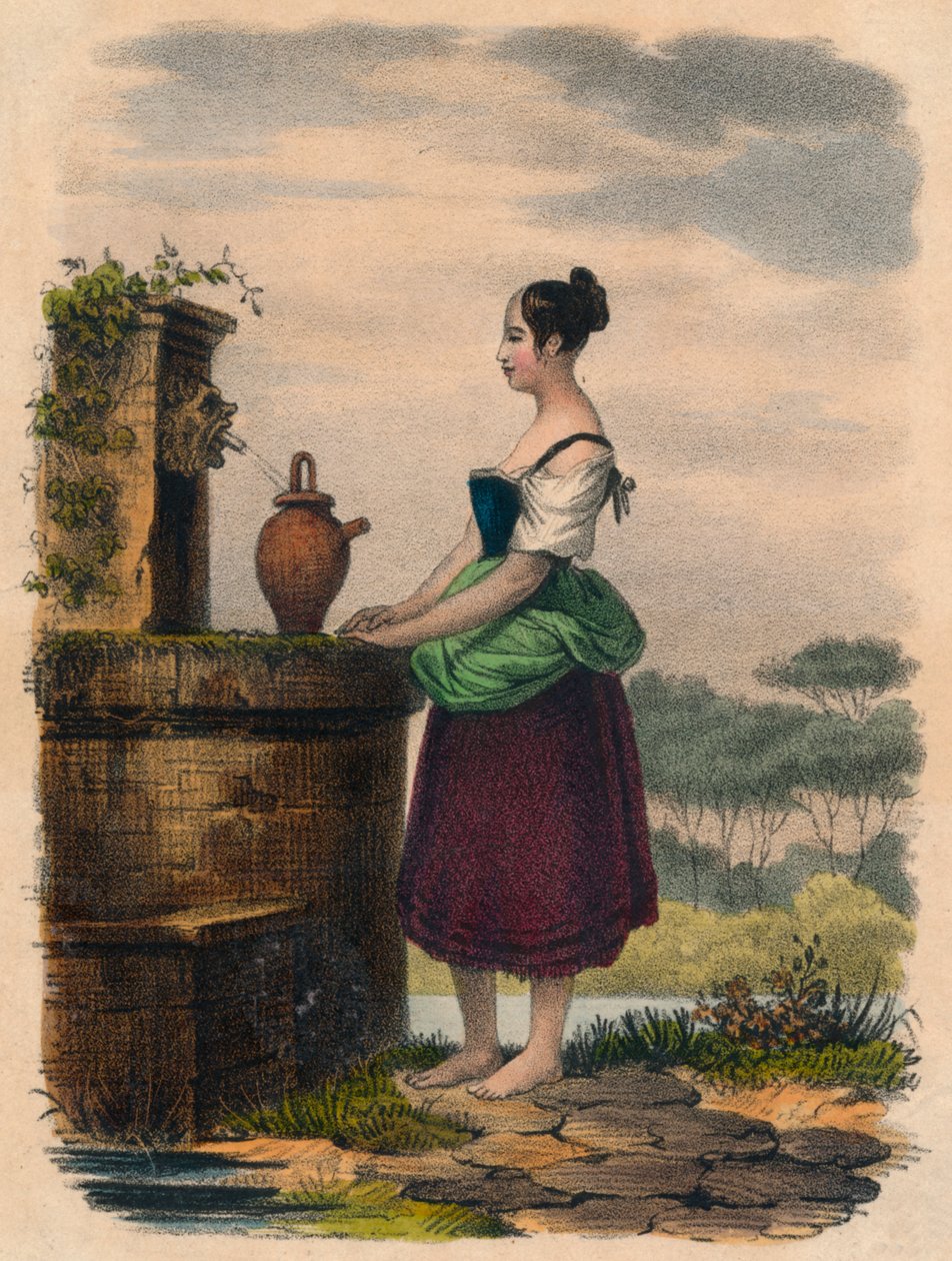 Pobieranie wody, XIX w. autorstwa Unbekannt