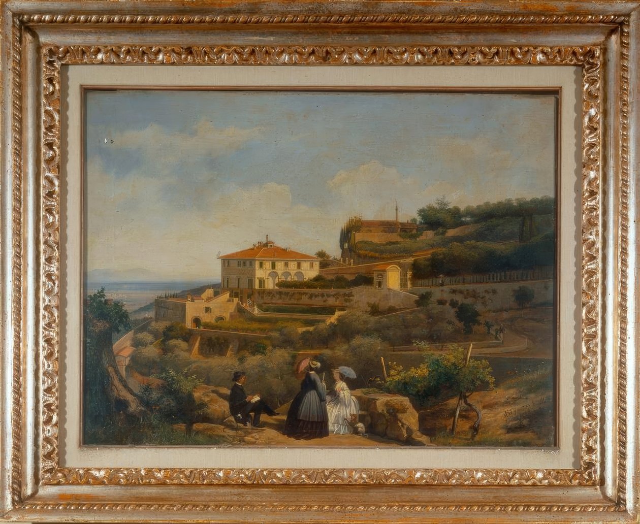 Fiesole, Willa Medici / Gem. 1869 autorstwa Unbekannt