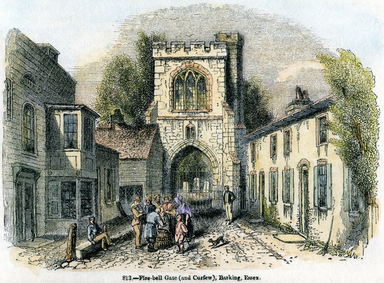 Brama strażacka i godzina policyjna, Barking, Essex, 1845 autorstwa Unbekannt