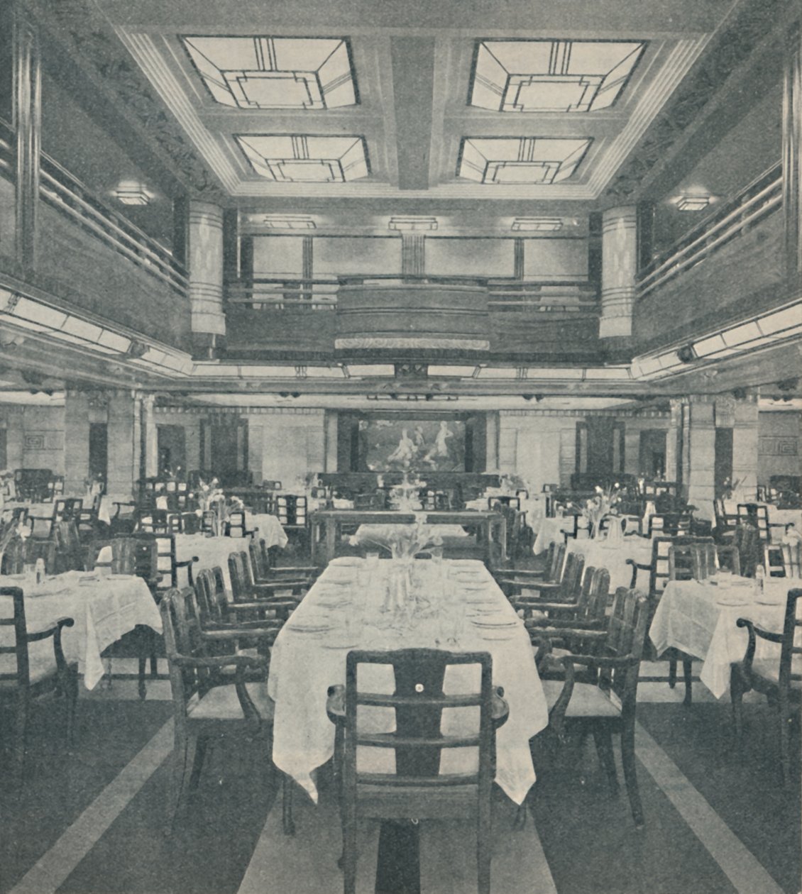 Jadalnia pierwszej klasy na królowej Bermudów, 1937 autorstwa Unbekannt