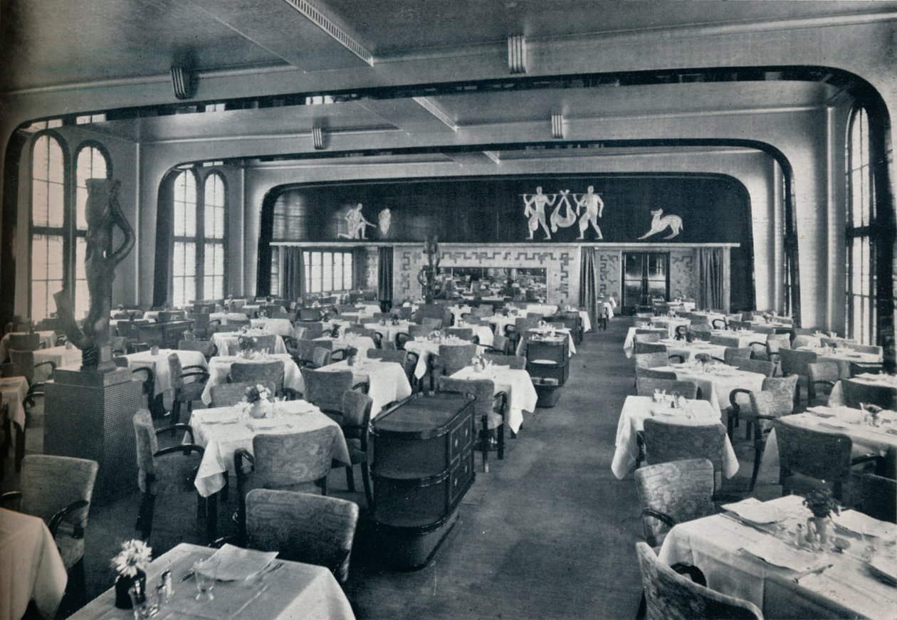 Salon Jadalnia Pierwszej Klasy na pokładzie Victoria, 1931 autorstwa Unbekannt