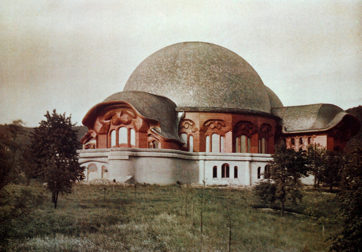 Pierwsze Goetheanum, widok z przodu na południe, Dornach, Szwajcaria, 1922 autorstwa Unbekannt