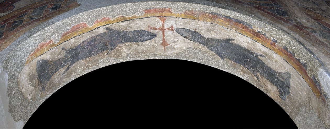 Ryba oskrzydlająca krzyż z Santa Maria de Taüll autorstwa Unbekannt